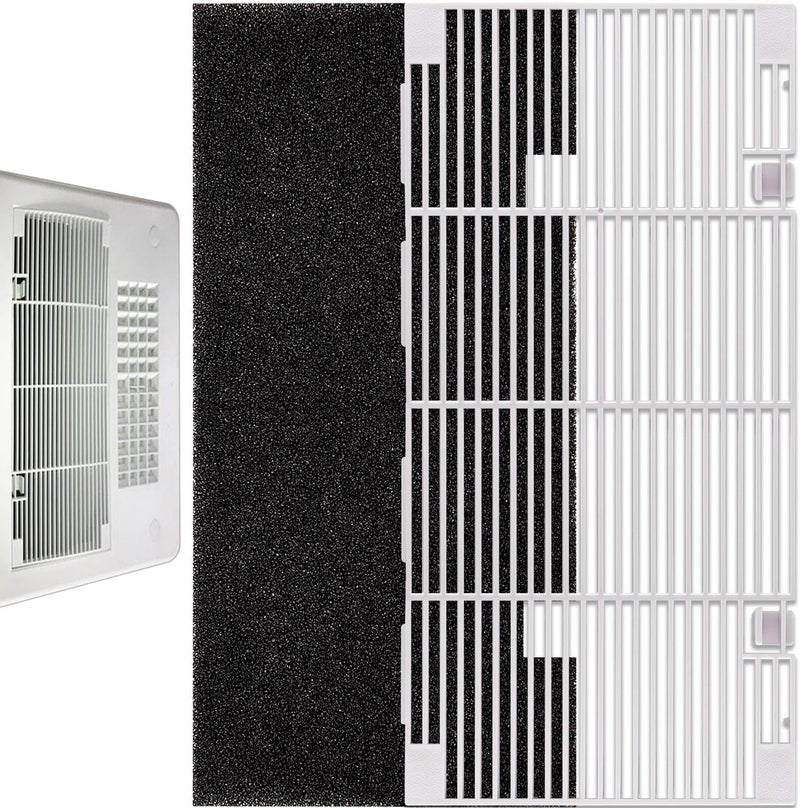 weideer RV A/C Ducted Air Grille for Dometic, Duo-Therm RV Air Conditioner Grille, RV Air Conditioner Cover with RV AC Filter Replacement for Dometic 3104928.019 Polar White 14.1" x 7.7" - Image 1